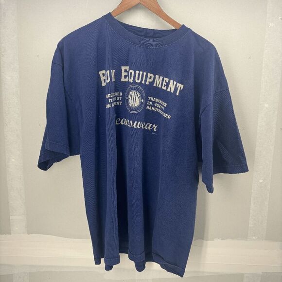 Vintage BUM Equipment T-Shirt Made In USA Authentic Jeanswear BUM EQUIPMENT Sz L - Picture 2 of 6